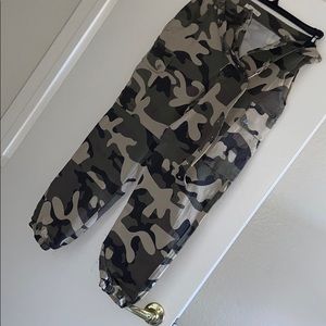 Camo high waist pants from fashion nova